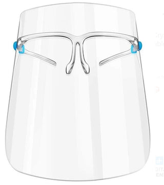 Glasses Clear Plastic Face Shield - Single unit
