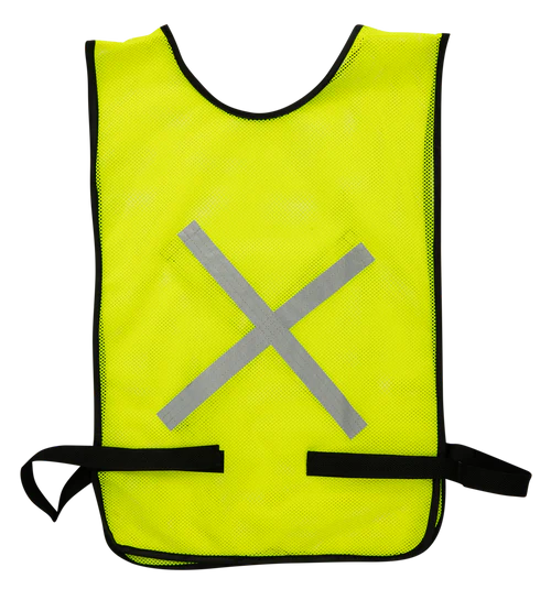 Lime Refective Bib - Adjustable Velcro Attatch Government(Epwp) Style