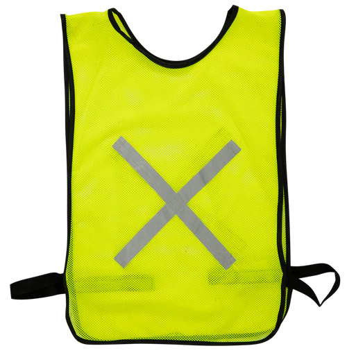 Lime Refective Bib - Adjustable Velcro Attatch Government(Epwp) Style