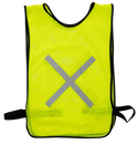 Lime Refective Bib - Adjustable Velcro Attatch Government(Epwp) Style