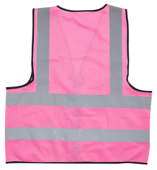 Pioneer®Pink Reflective Vest With Zip & Id Pouch