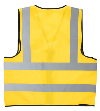 Pioneer®Yellow Reflective Vest With Zip & Id Pouch