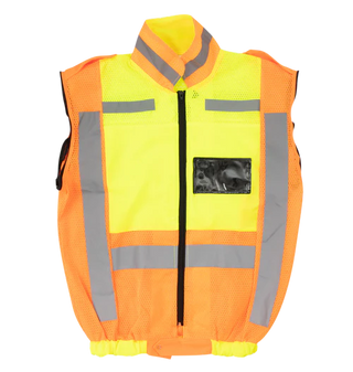 Pioneer®Lime And Orange Reflective Jacket Sleeveless